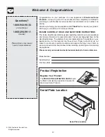 Preview for 2 page of Frigidaire PLEW30S3DCB Use & Care Manual