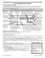 Frigidaire PLGF659GC - 36 Inch Pro Style Gas Range Control Manual preview