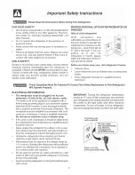 Preview for 3 page of Frigidaire PLHT19WEB6 Use & Care Manual