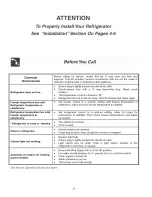 Preview for 20 page of Frigidaire PLHT19WEB6 Use & Care Manual