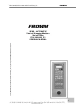 Fromm FS 401 Series Original Manual preview