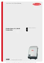 Preview for 1 page of Fronius Eco 25.0-3-M Installation Instructions Manual