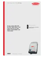 Fronius Galvo 208-240 1.5-1 Operating Instructions Manual preview