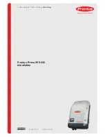 Preview for 1 page of Fronius Primo 208 Installation Manual