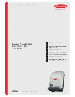 Preview for 1 page of Fronius Primo 3.8-1 208-240 Operating Instructions Manual