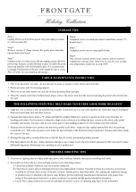 Preview for 3 page of Frontgate Holiday 141334 MUL Assembly Instructions Manual