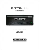 Fryette Pittbull Hundred/CL G-100-CL Owner'S Manual preview