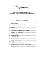 Preview for 3 page of Frymaster BKSDU Installation & Operation Manual