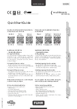 Preview for 1 page of FUHR multitronic 881 Quick Start Manual