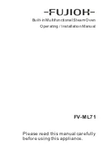 Fujioh FV-ML71 Operating & Installation Manual preview