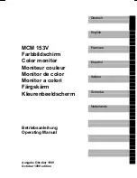 Preview for 5 page of Fujitsu Siemens Computers MCM 153V Operating Manual