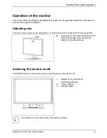 Preview for 21 page of Fujitsu Siemens Computers SCENICVIEW A20W-3 Operating Manual