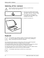 Preview for 26 page of Fujitsu A1130 - Lifebook T6500 4GB 500GB Operating Manual