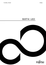 Fujitsu B20T-6 LED Operating Manual preview