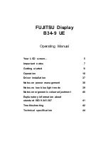 Preview for 5 page of Fujitsu B34-9 UE Operating Manual