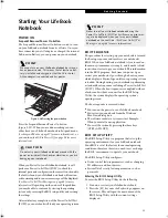 Preview for 33 page of Fujitsu FPCM11642 - LB T5010 C2D/2.4 13.3 2GB-160GB DVDR WLS CAM W7P User Manual