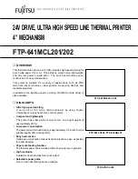 Preview for 1 page of Fujitsu FTP-621DCL003 Specification Sheet