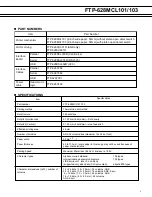 Preview for 2 page of Fujitsu FTP-628MCL101 Specification Sheet