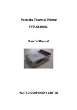 Preview for 1 page of Fujitsu FTP-628WSL User Manual