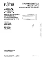 Fujitsu Inverter Halcyon ASU12RMLQ Operating Manual preview