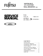 Fujitsu Inverter Halcyon ASU12RMLQ Service Manual preview