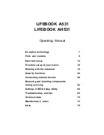 Preview for 5 page of Fujitsu LIFEBOOK A531 Operating Manual