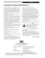 Preview for 3 page of Fujitsu Lifebook A6030 User Manual