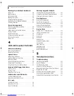 Preview for 4 page of Fujitsu Lifebook E8010 User Manual