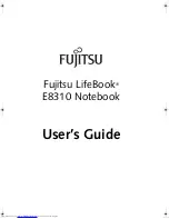 Fujitsu LifeBook E8310 User Manual preview