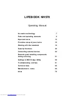 Preview for 5 page of Fujitsu Lifebook NH570 Operating Manual