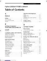 Preview for 3 page of Fujitsu LifeBook P1000 User Manual