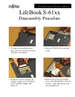 Fujitsu LifeBook S-61 Series Service Manual preview