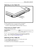 Preview for 25 page of Fujitsu LifeBook Stylistic Q550 Operating Manual