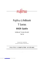 Preview for 1 page of Fujitsu LifeBook T4210 Bios Manual