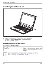 Preview for 28 page of Fujitsu lifebook t726 Operating Manual