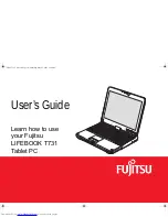 Preview for 2 page of Fujitsu Lifebook T731 User Manual