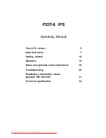 Preview for 5 page of Fujitsu P23T-6 IPS Operating Manual