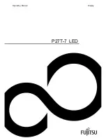 Preview for 1 page of Fujitsu P27T-7 Operating Manual