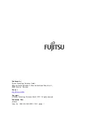 Preview for 4 page of Fujitsu P27T-7 Operating Manual