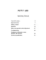 Preview for 5 page of Fujitsu P27T-7 Operating Manual