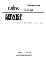 Fujitsu P50XHA10US Service Manual preview