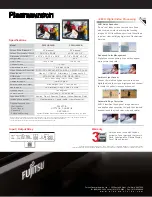 Fujitsu Plasmavision P42XHA58EB Specification Sheet preview