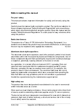 Preview for 3 page of Fujitsu PRIMERGY RX2540 M2 Upgrade And Maintenance Manual