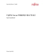 Preview for 1 page of Fujitsu PRIMERGY RX4770 M2 Operating Manual