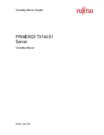 Preview for 1 page of Fujitsu PRIMERGY TX140 S1 Operating Manual