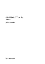 Fujitsu PRIMERGY TX150 S5 Service Supplement Manual preview