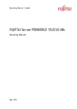 Fujitsu PRIMERGY TX2550 M4 Operating Manual preview