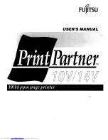 Fujitsu PrintPartner 10V User Manual preview