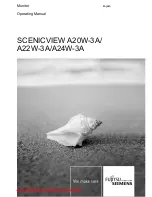 Fujitsu SCENICVIEW A20W-3A Operating Manual preview