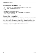 Preview for 28 page of Fujitsu stylistic R726 Operating Manual